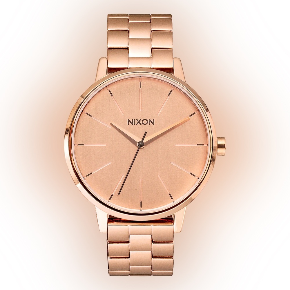nixon movin out the kensington rose gold watch